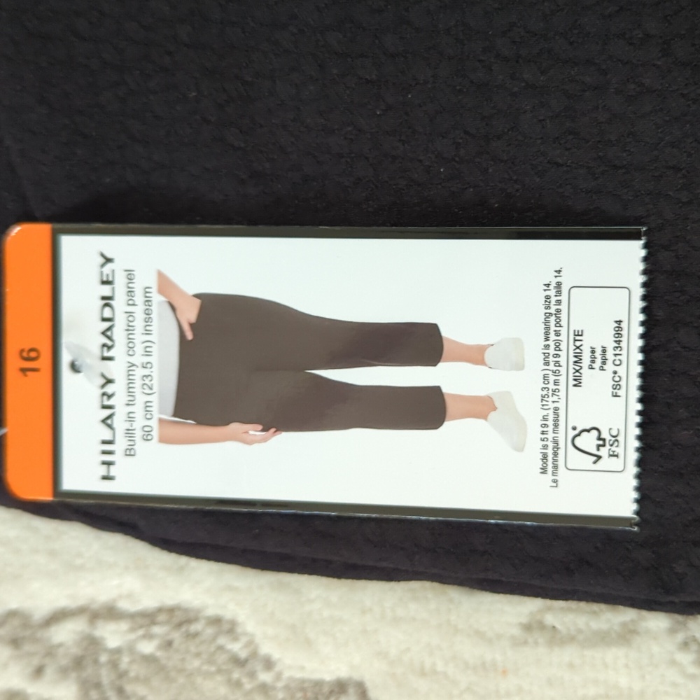 Size 16: Capri Style Tummy control Pants